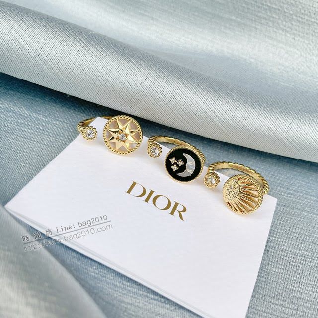 Dior飾品 迪奧經典熱銷款Rose des Vents星月套裝 羅盤戒指  zgd1302